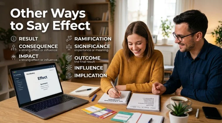 other ways to say effect