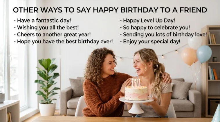 other ways to say happy birthday to a friend