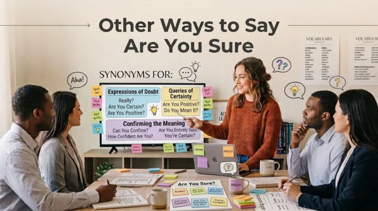 other ways to say are you sure