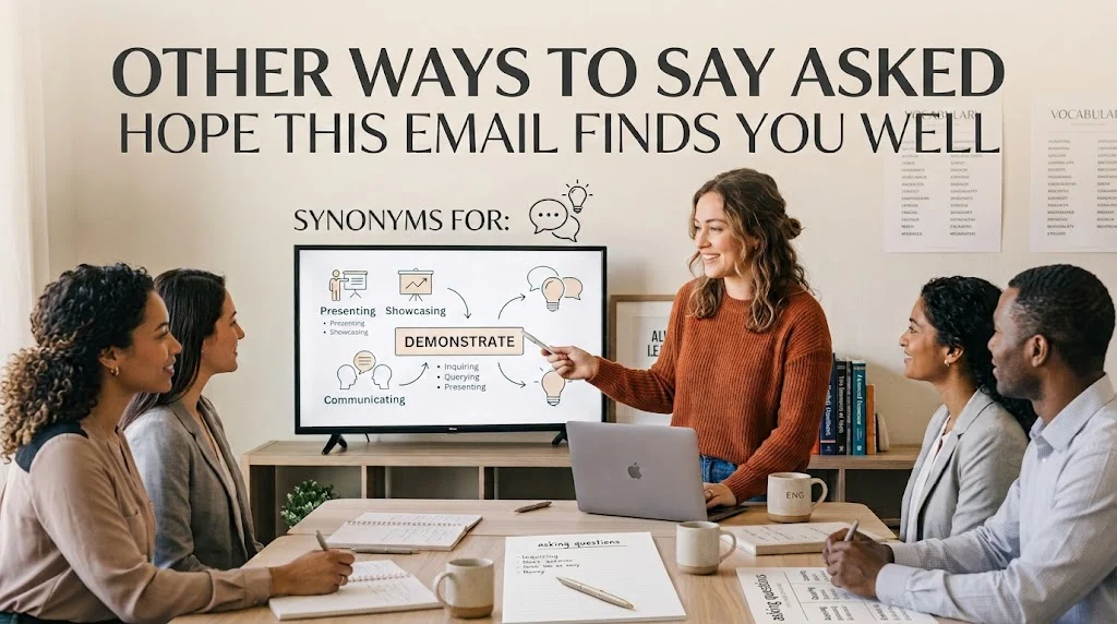 other ways to say asked