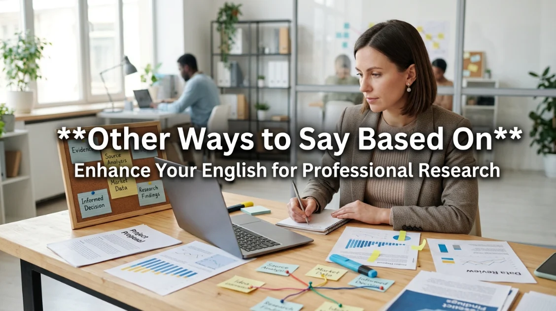 other ways to say based on