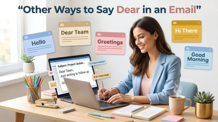 other ways to say dear in an email