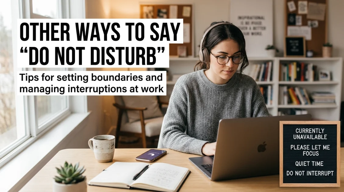 other ways to say do not disturb