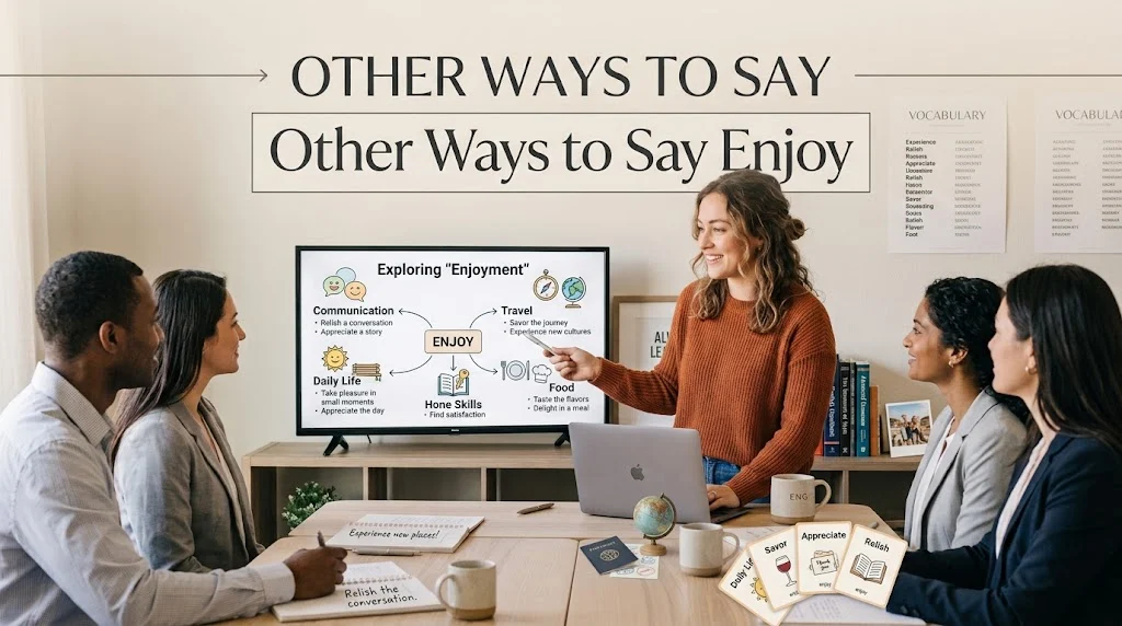 other ways to say enjoy