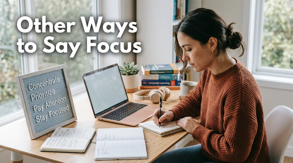 other ways to say focus