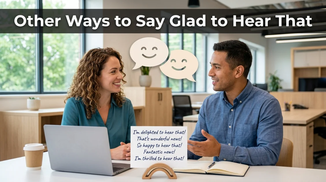 Other Ways to Say Glad to Hear That