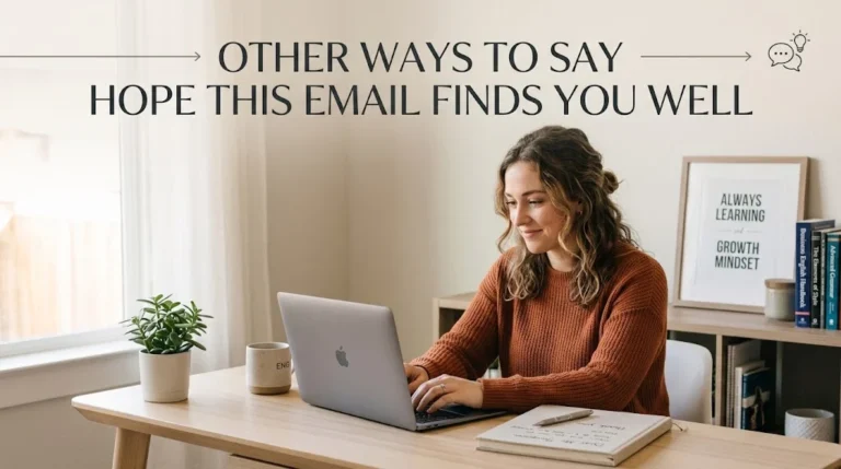 other ways to say hope this email finds you well