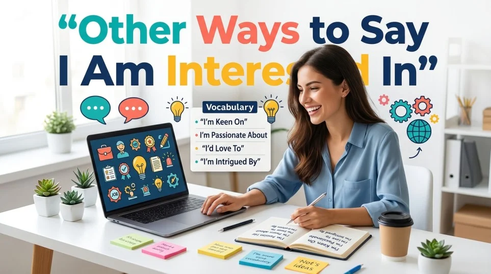 other ways to say i am interested in