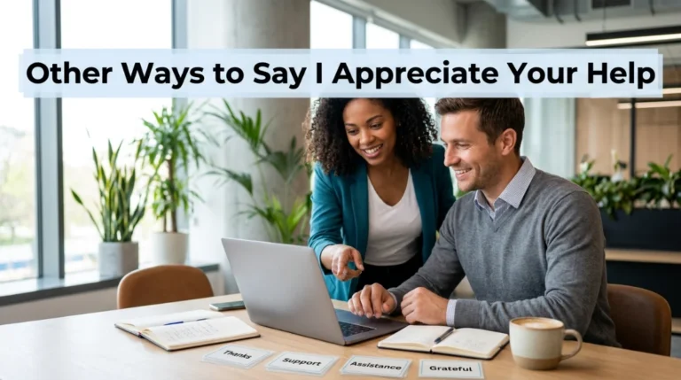 Other Ways to Say I Appreciate Your Help