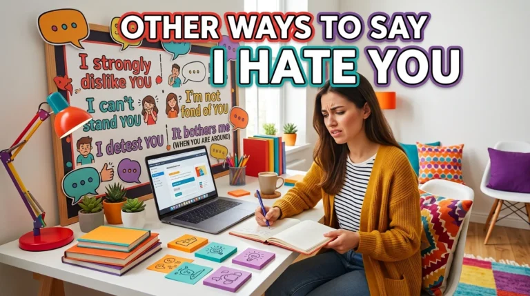 other ways to say i hate you