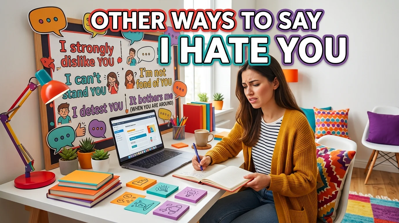 other ways to say i hate you