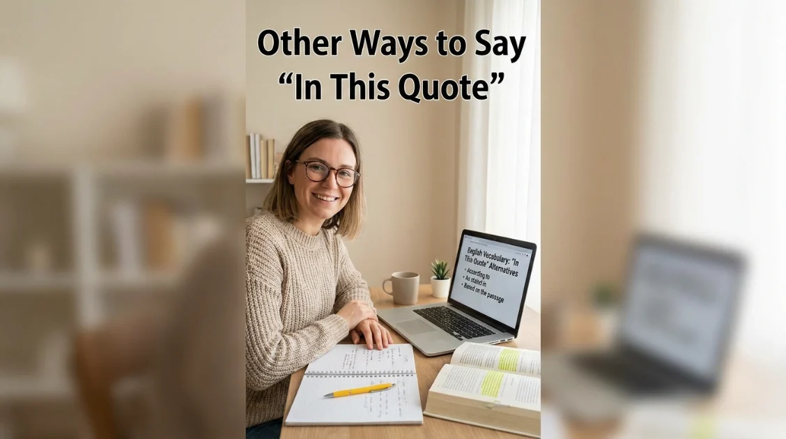 other ways to say in this quote