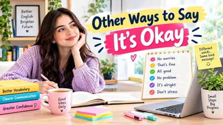 other ways to say its okay