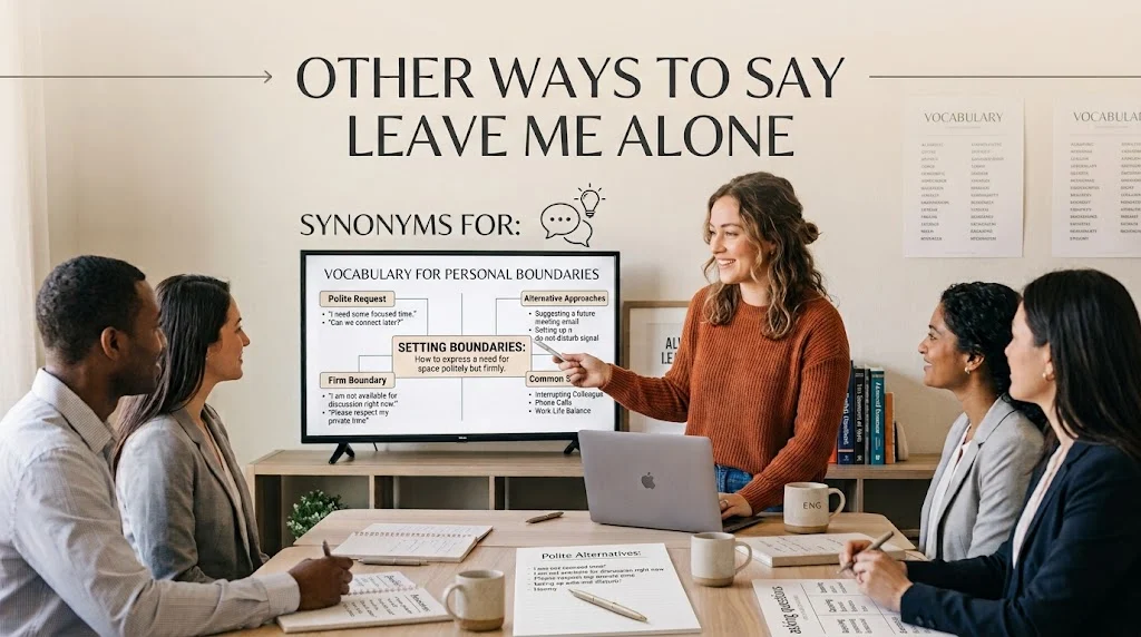 other ways to say leave me alone