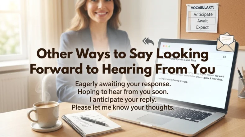other ways to say looking forward to hearing from you