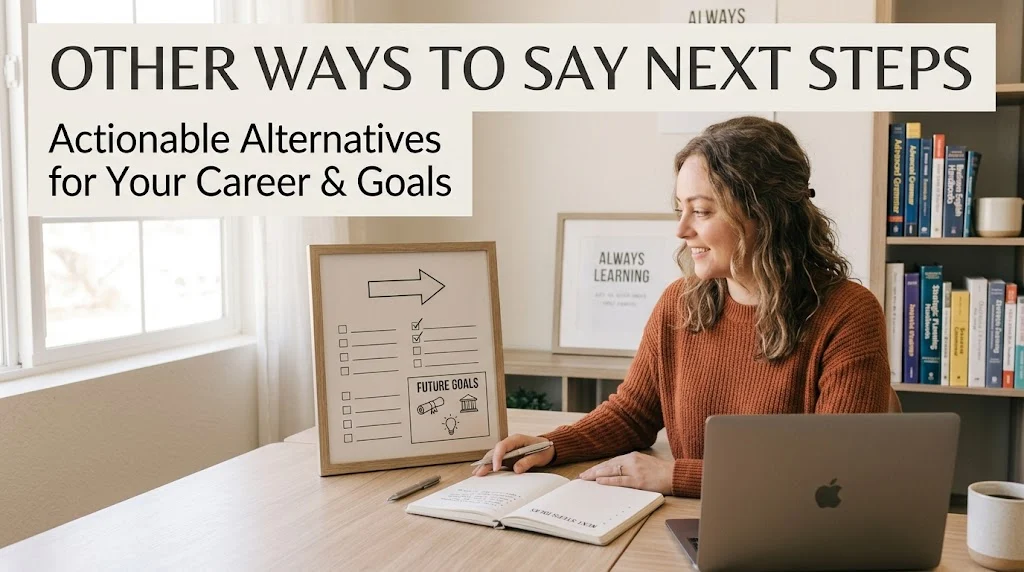 other ways to say next steps