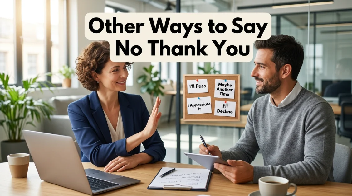 Ways to Say No Thank You
