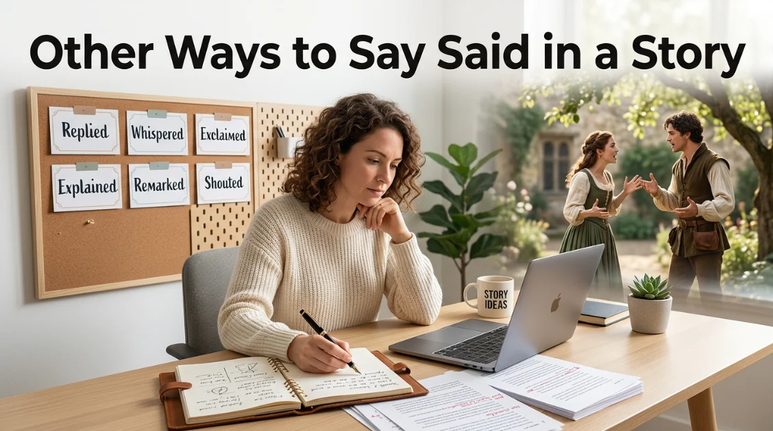 other ways to say said in a story