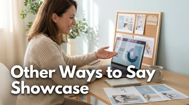 other ways to say showcase