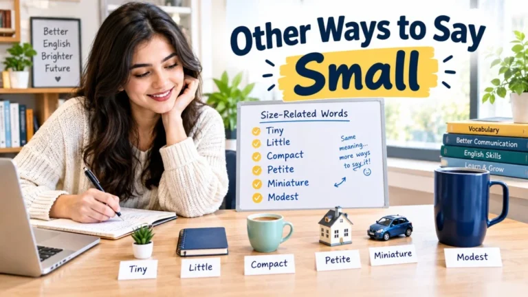 other ways to say small