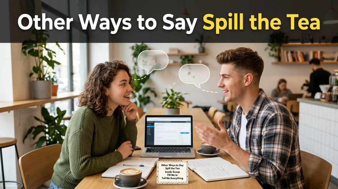 other ways to say spill the tea
