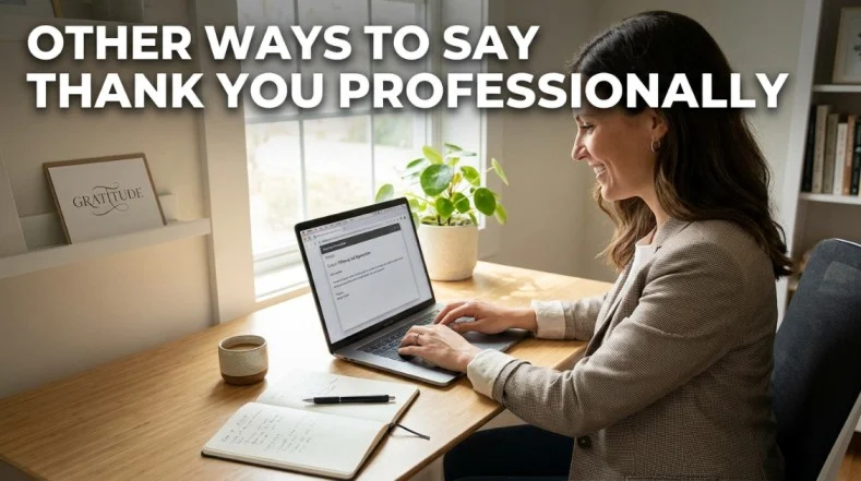 other ways to say thank you professionally