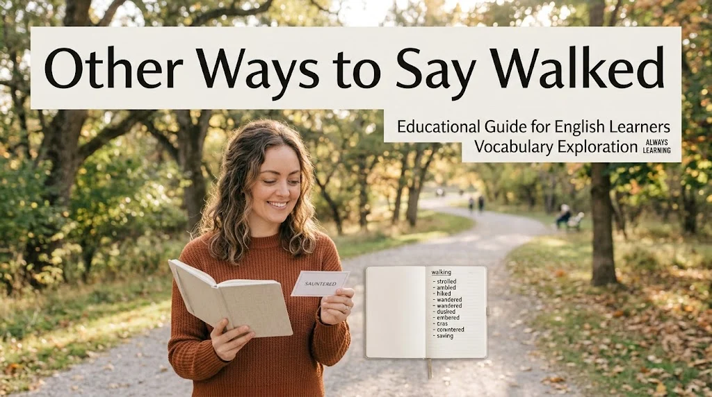other ways to say walked