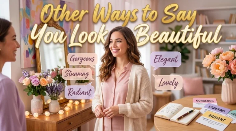 other ways to say you look beautiful