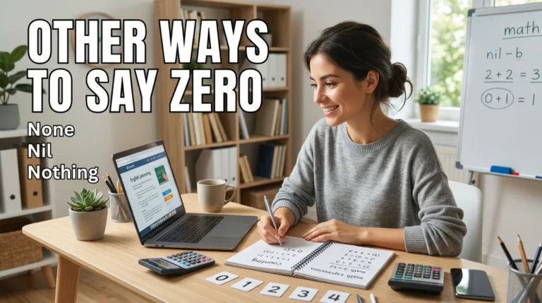 other ways to say zero