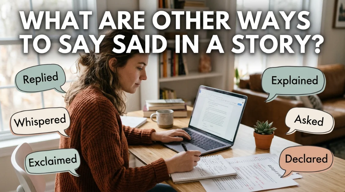 what are other ways to say said in a story