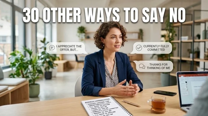 what are the other ways to say 'no'?