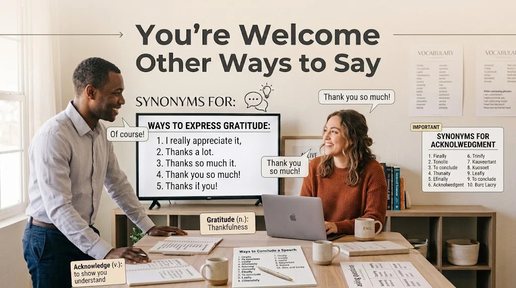 you're welcome other ways to say