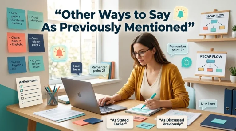 other ways to say as previously mentioned
