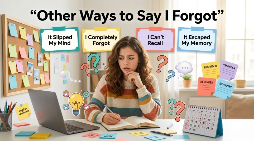 other ways to say i forgot