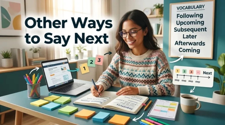 other ways to say next